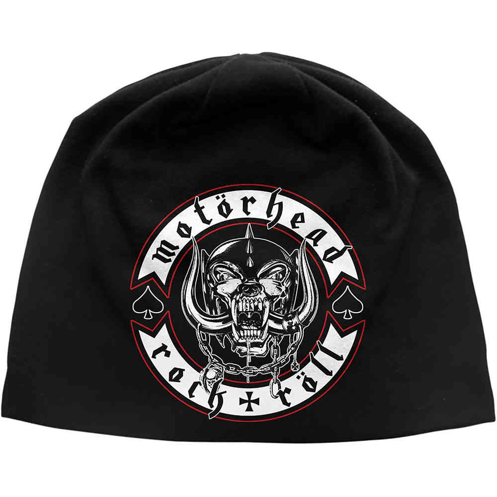 Motorhead - Biker Badge Mütze Beanie - Schwarz